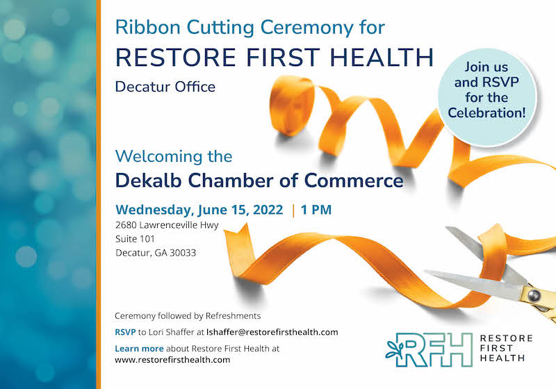 Ribbon Cutting Ceremony for Restore First Health Decatur Office
